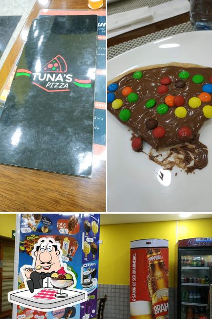 Tuna's Pizza provê uma escolha de pratos doces