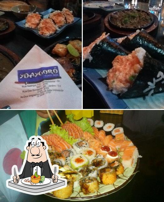 Platos en Ydaygorô Sushi Bar