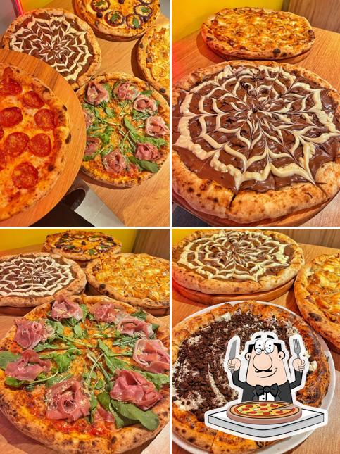 Consiga diferentes variedades de pizza