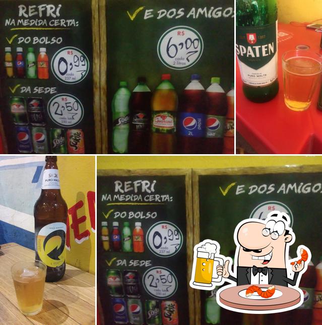 Você pode tomar um copo de cerveja leve ou escura