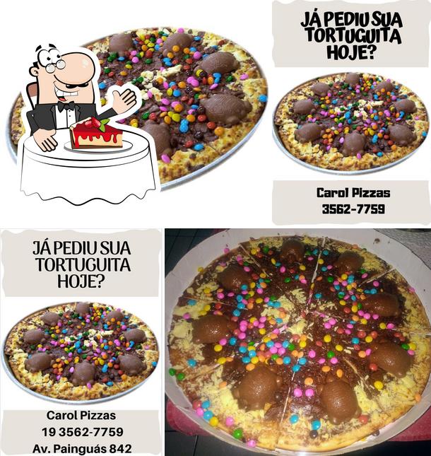 Carol Pizzas oferece uma variedade de sobremesas