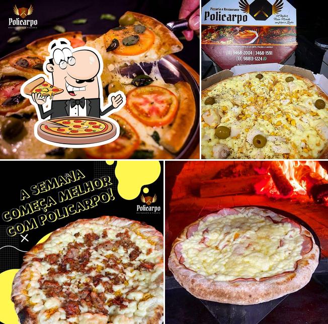 Peça pizza no Pizzaria e Restaurante Policarpo