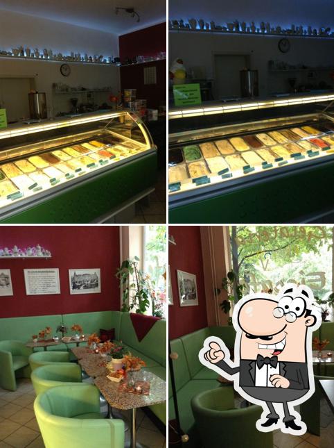 Take a look at the image showing interior and food at Heiß & Eis