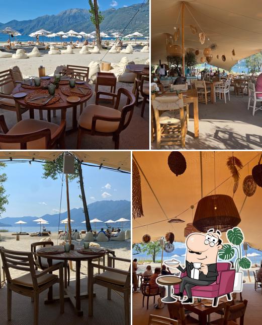 Gli interni di Seven Senses Beach Club & Restaurant