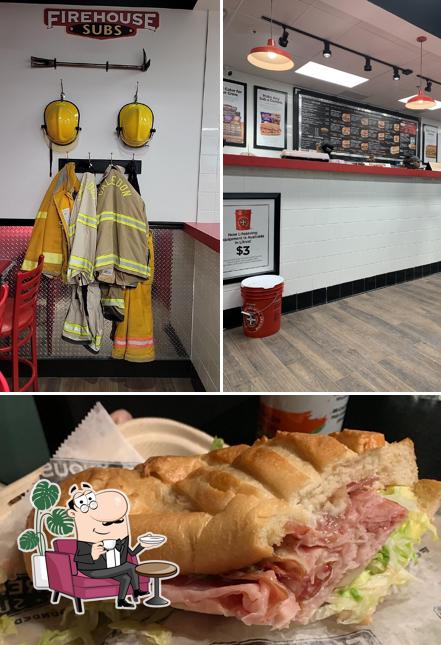 Parmi les différentes choses de la intérieur et la nourriture, une personne peut trouver sur Firehouse Subs