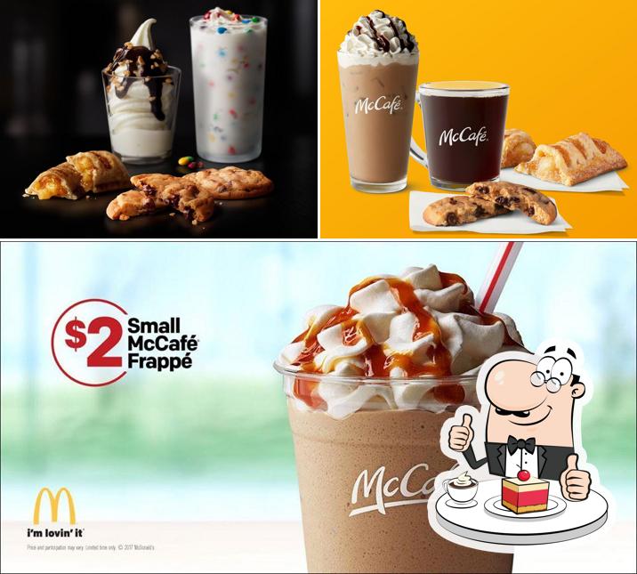 McDonald's provides a selection of desserts