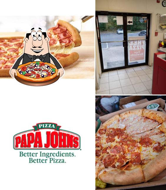 At Papa Johns Pizza, you can try pizza