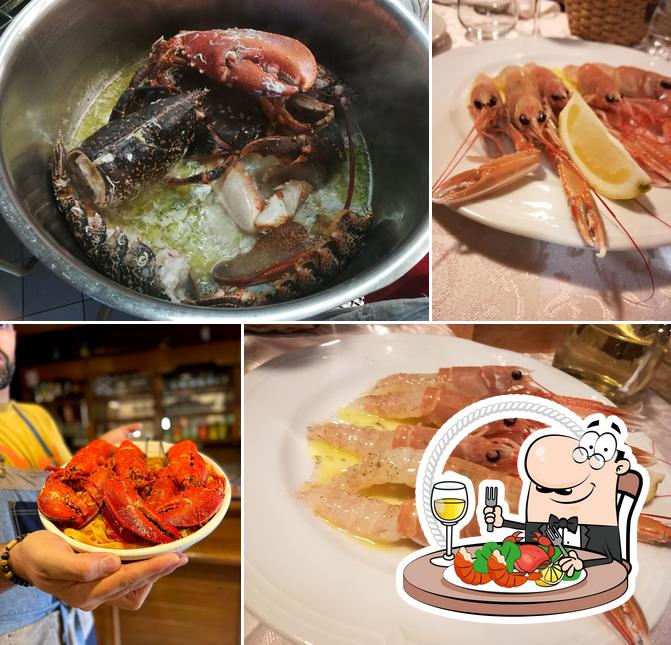 Gli ospiti di Restaurant La Quercia possono ordinare vari pasti di mare