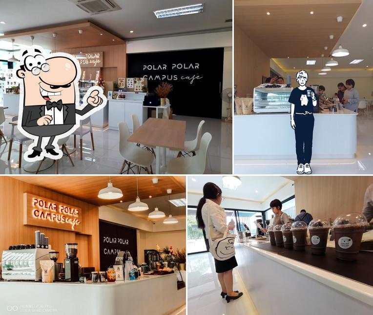 Check out how POLAR POLAR​ CAMPUS​ CAFE​ looks inside