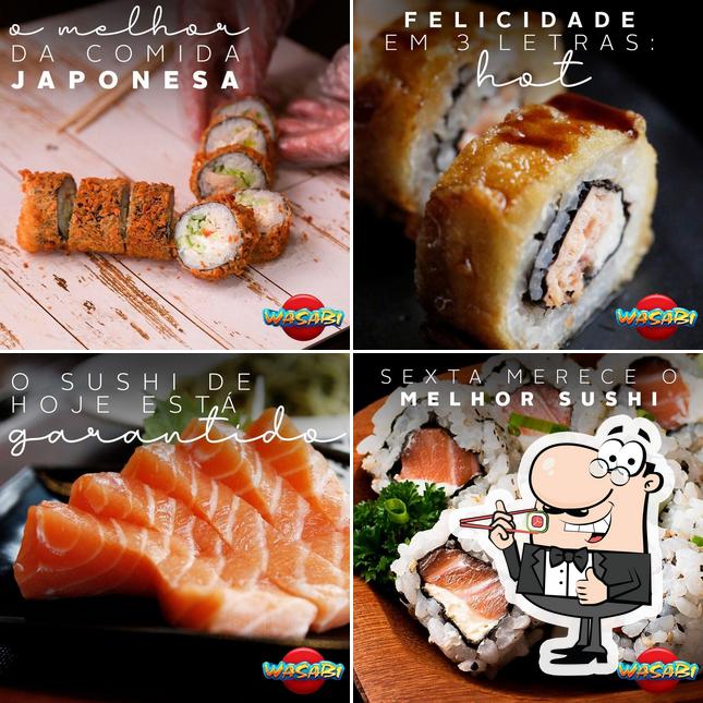 Rolos de sushi são oferecidos por Wasabi Sushi Lounge