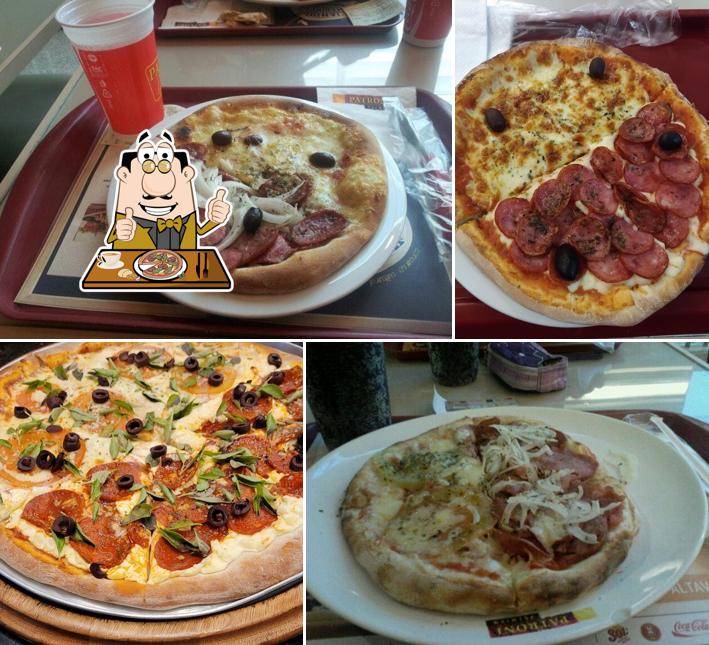 Escolha pizza no Patroni Pizza