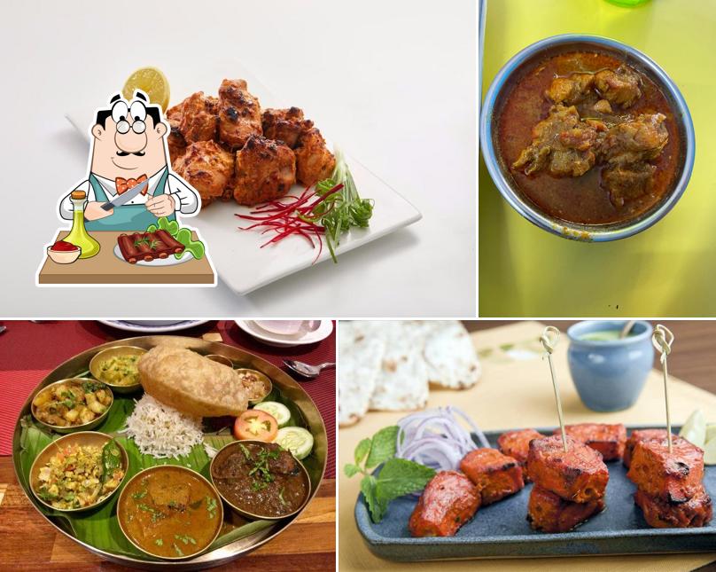 Order meat dishes at Hotel Surya Odisha House