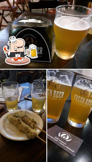 Peça um copo de cerveja leve ou escura