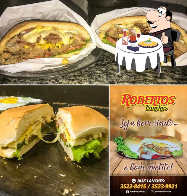 Experimente um hambúrguer no Roberto`s Lanches