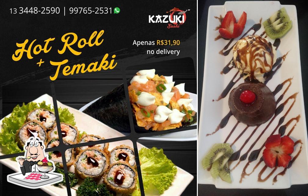 Kazuki Sushi serve uma gama de pratos doces