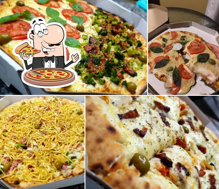 Peça diferentes tipos de pizza