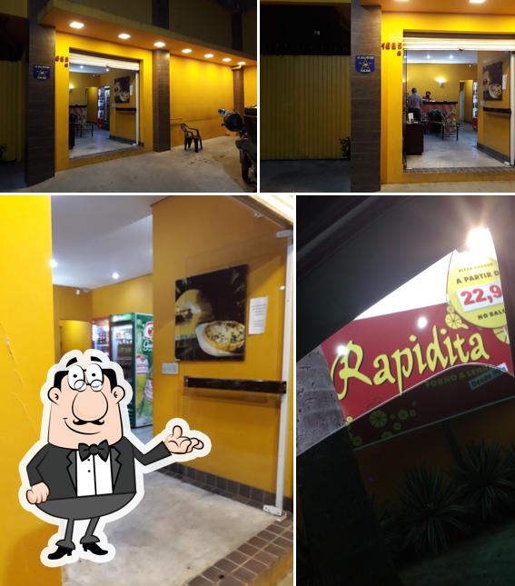 O interior do Rapidità Pizzaria - Unidade Água Verde. Forno a lenha, massa artesanal, recheada, entrega com rapidez,