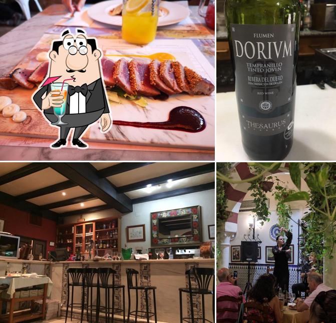 Entre la variedad de cosas que hay en Restaurante El Rincon De Carmen también tienes bebida y barra de bar