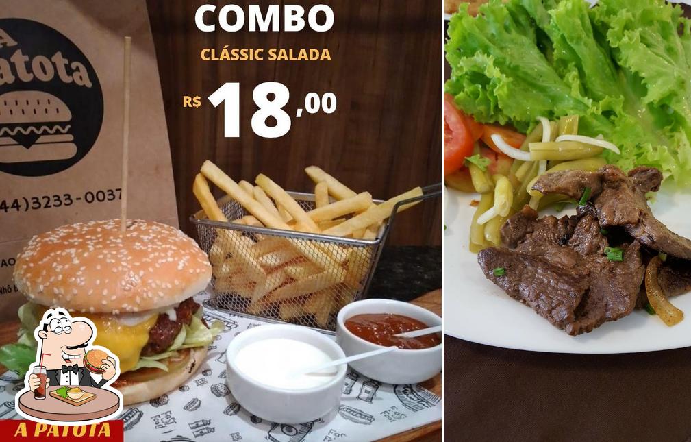 Peça um hambúrguer no A Patota Restaurante