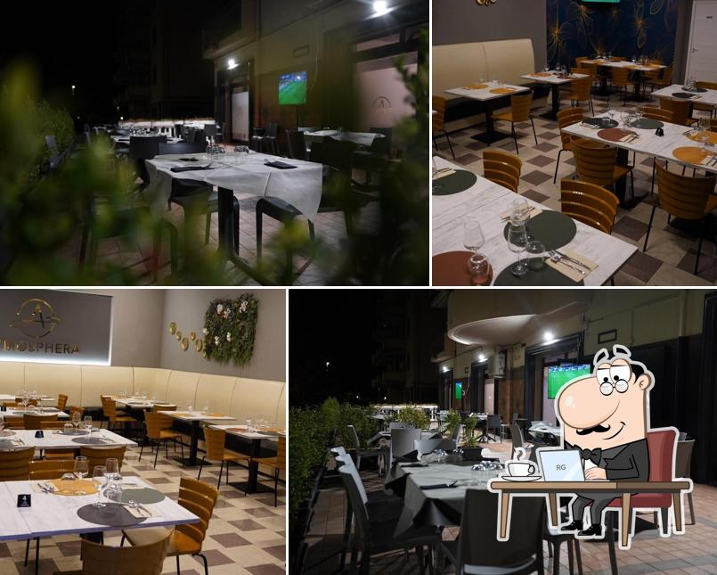 Gli interni di Atmosphera Ristorante Pizzeria Rossano