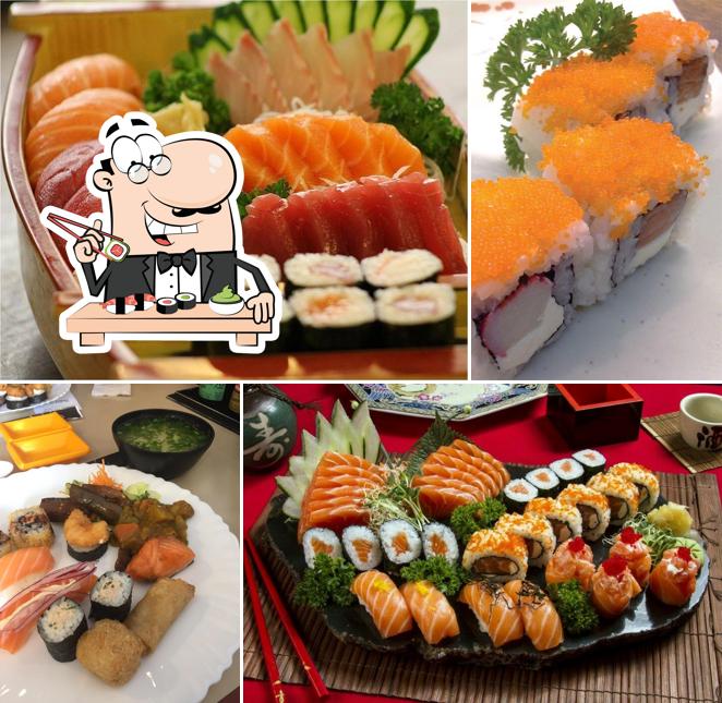 Presenteie-se com sushi no Restaurante Yamato