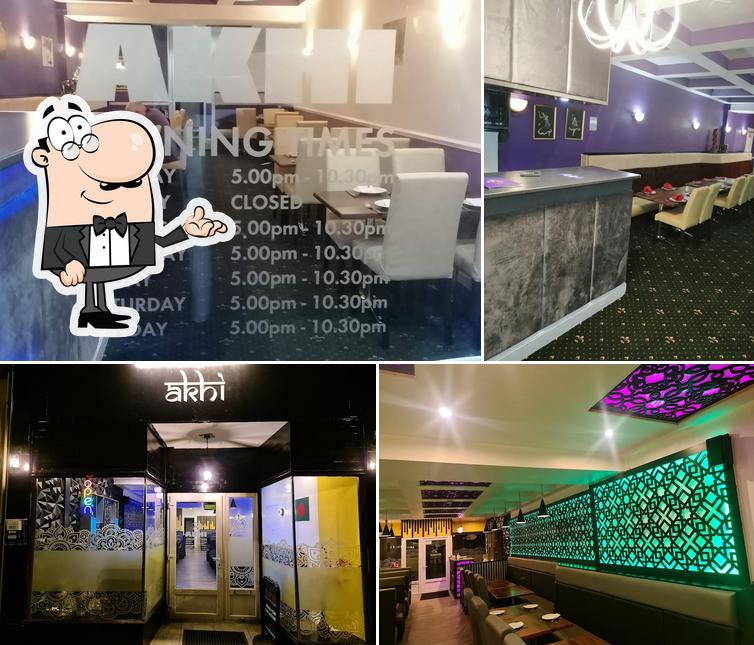 Check out how Akhi indian restaurant looks inside