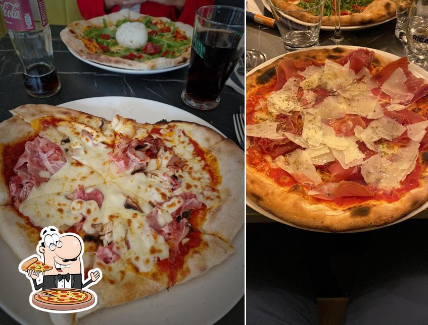 Prenez différents types de pizzas