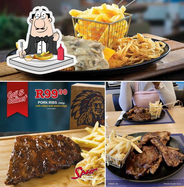 Try out finger chips at Golden Falcon Spur Steak Ranch