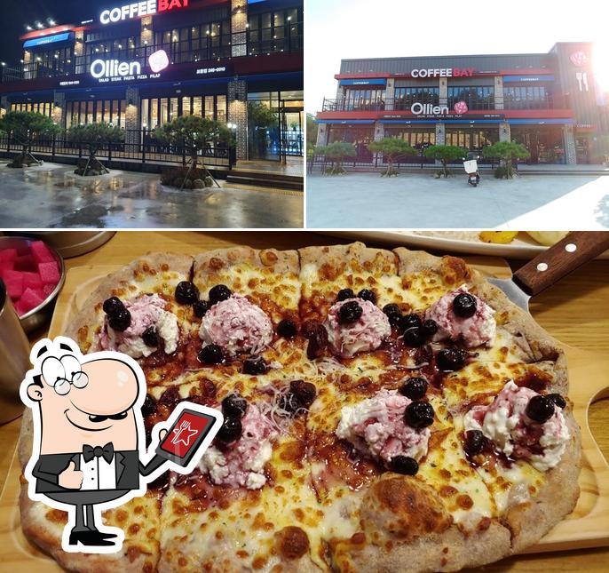 Las fotografías de exterior y pizza en 올리앤 포항점