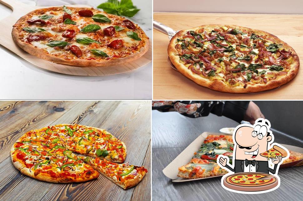 A Pizzaville, vous pouvez déguster des pizzas