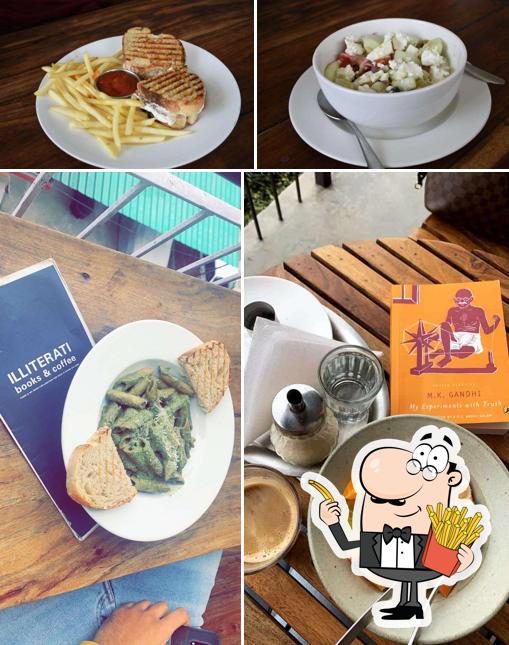 Try out French fries at Illiterati Books And Coffee