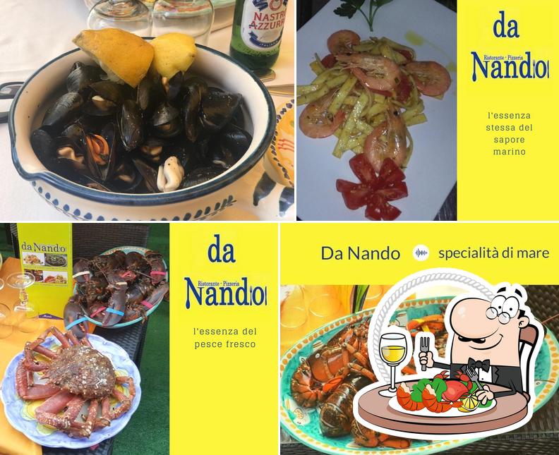 Disfruta de las diferentes comidas con marisco que sirven en Da Nando