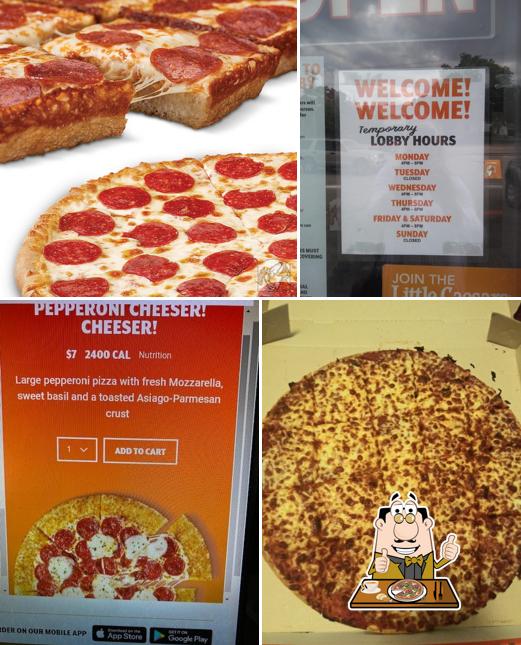 Try out pizza at Little Caesars Pizza
