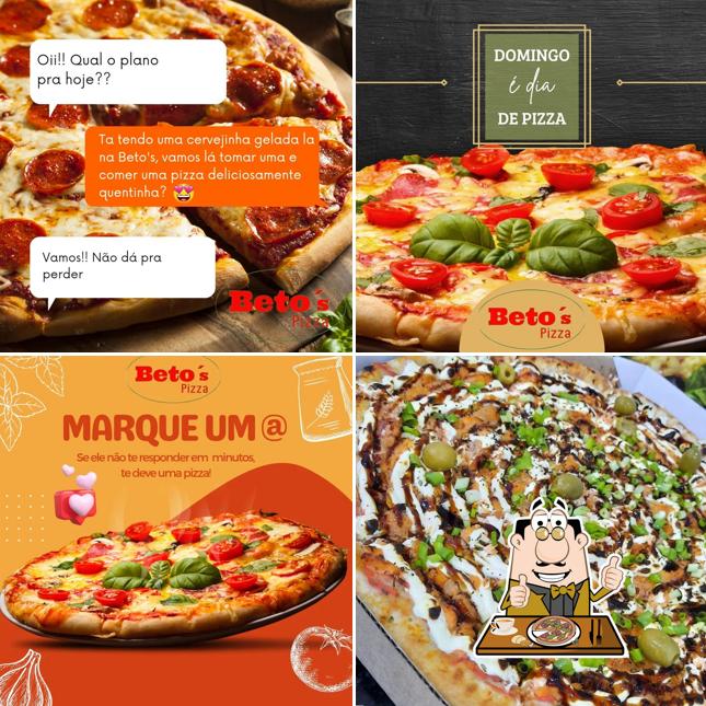 Consiga pizza no Beto's Pizzaria