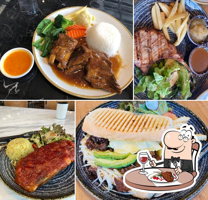 Get meat meals at White Flower Cafe