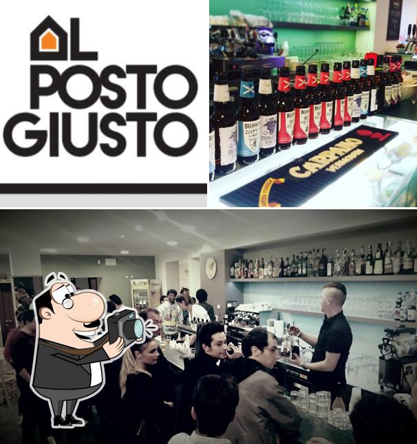 See this picture of Al Posto Giusto