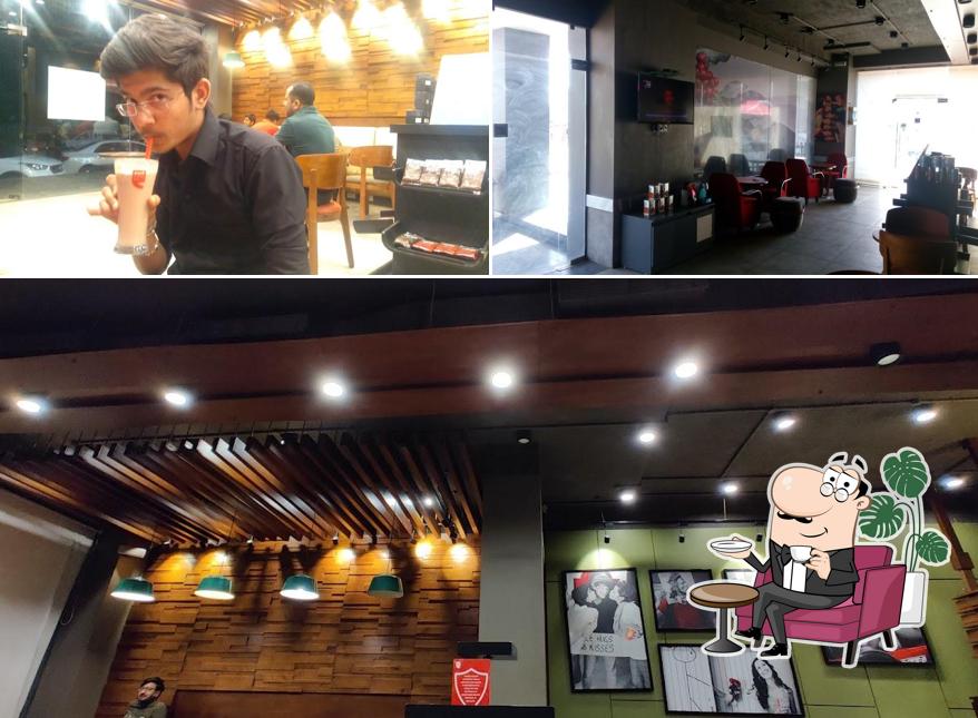 The interior of Café Coffee Day