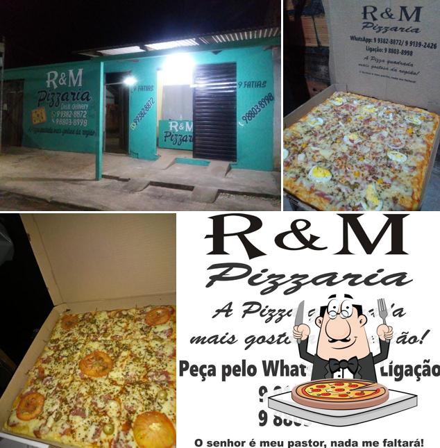 Peça pizza no R&M Pizzaria