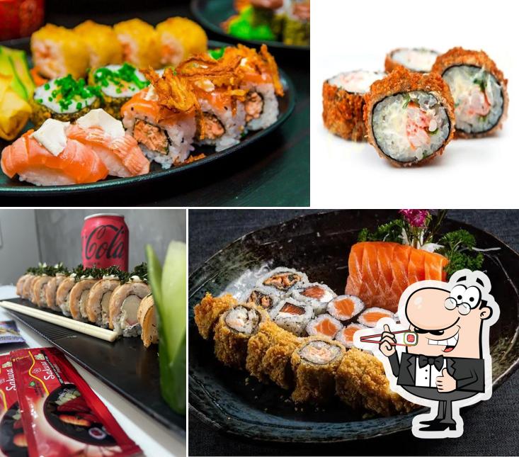 Experimente diferentes opções de sushi