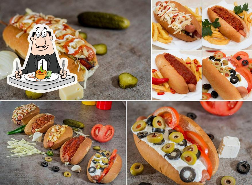 Comida en Super Hot Dog