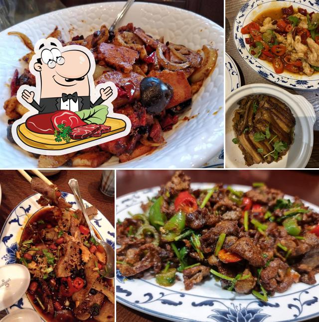 Order meat dishes at Little Sichuan