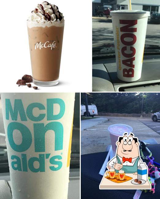 McDonald's provides a variety of drinks