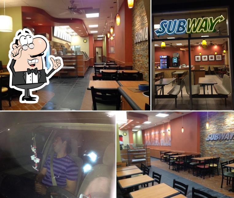 El interior de Subway