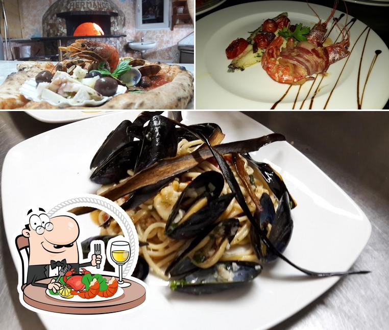 Scegli tra i molti pasti di mare disponibili a Hermanos - Ristorante Pizzeria Braceria