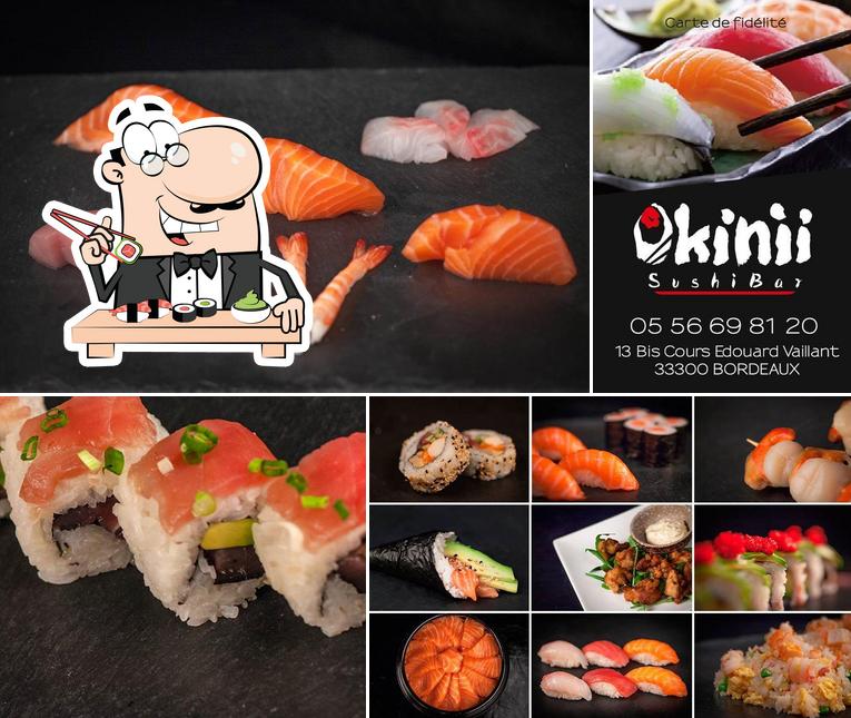 Prenez différentes options de sushi