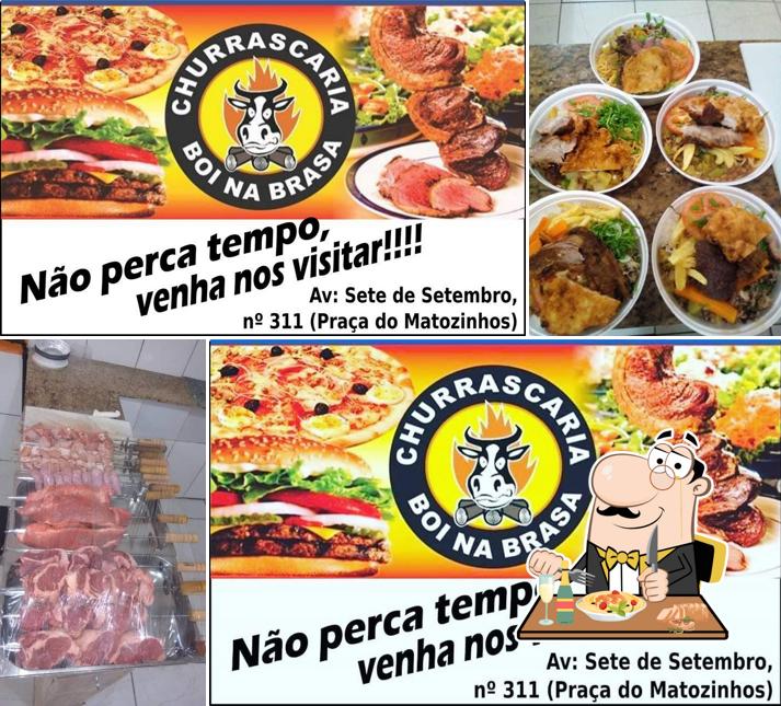 Comida em Churrascaria e Pizzaria - Boi Na Brasa