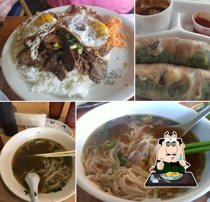 Meals at Pho Hoang Restaurant
