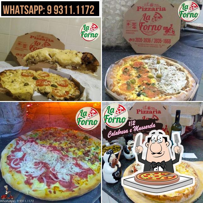 No Pizzaria La Forno, você pode provar pizza