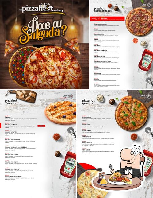 Consiga diferentes variedades de pizza