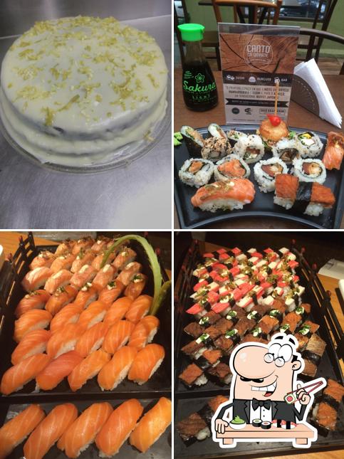 Escolha diversas opções de sushi